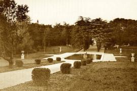 Parc du château de la Rouvière en 1913, en partie conservé aujourd'hui