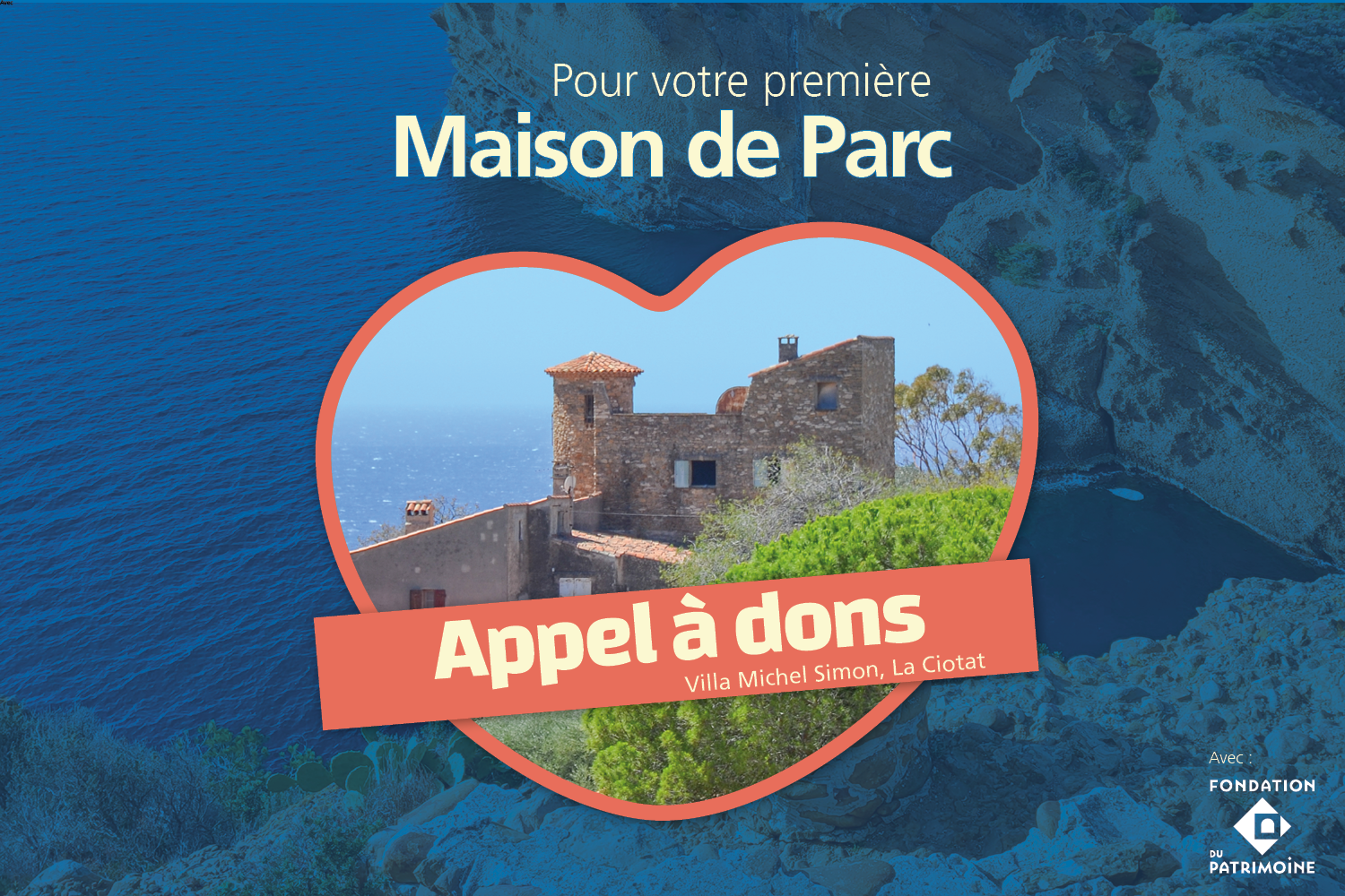 La Villa Michel Simon devient la 1ere Maison du Parc national des Calanques. Appel à dons !