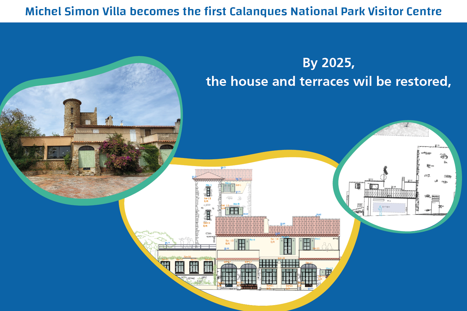 Participate in the refit of the Michel Simon Villa into the first Park visitor centre