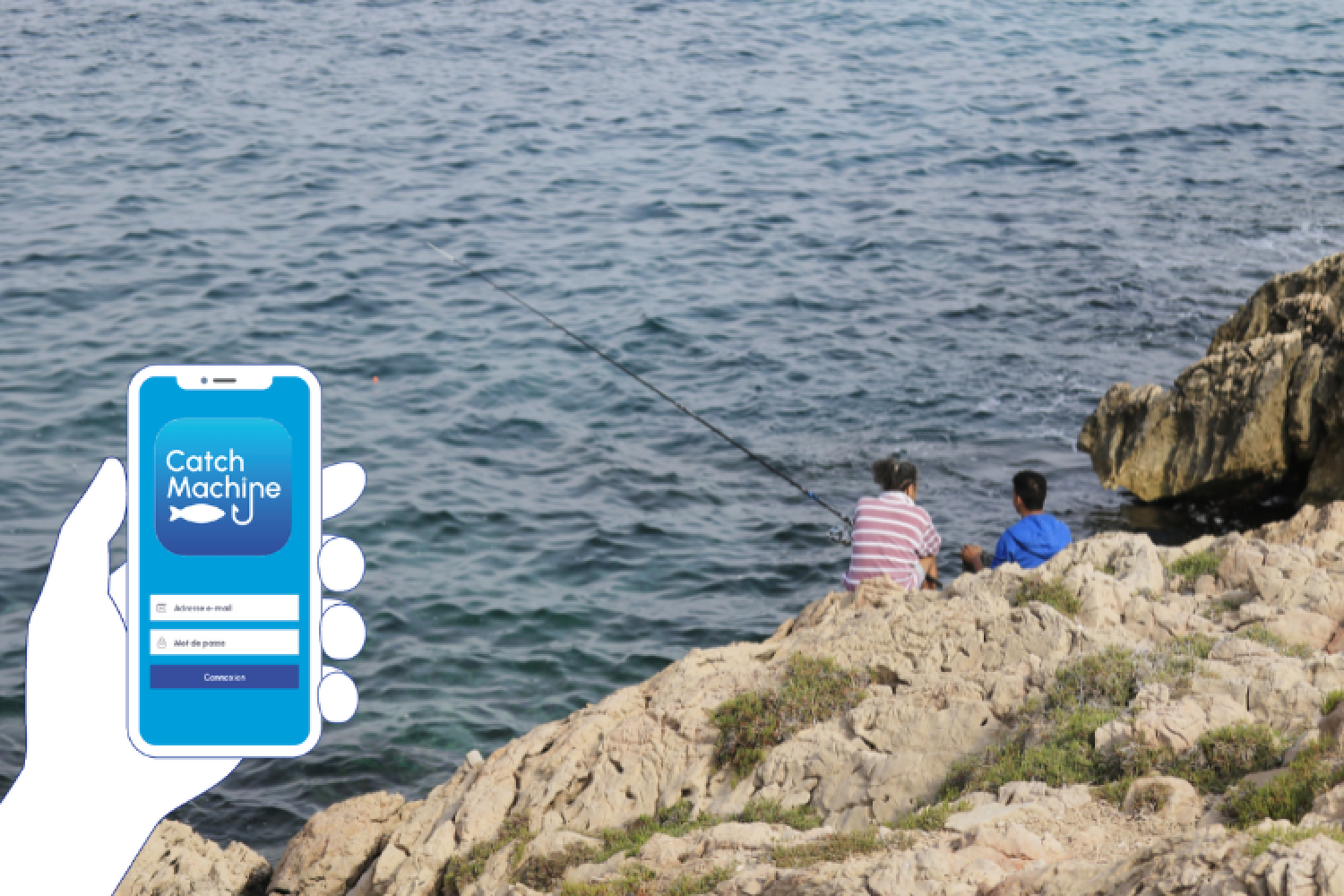 Pêcheurs du bord dans les Calanques 