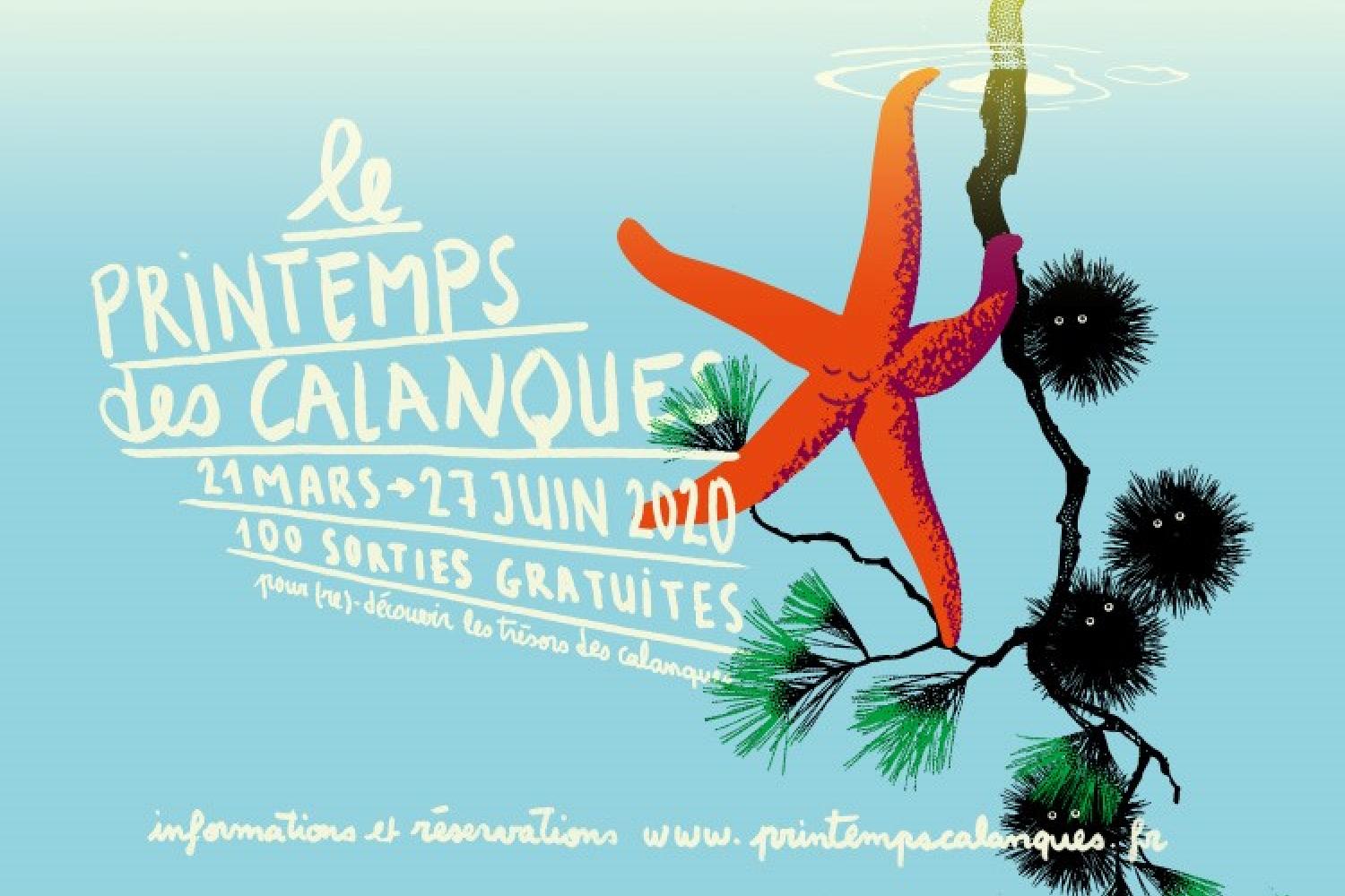 AFFICHE MARSEILLE LES CALANQUES